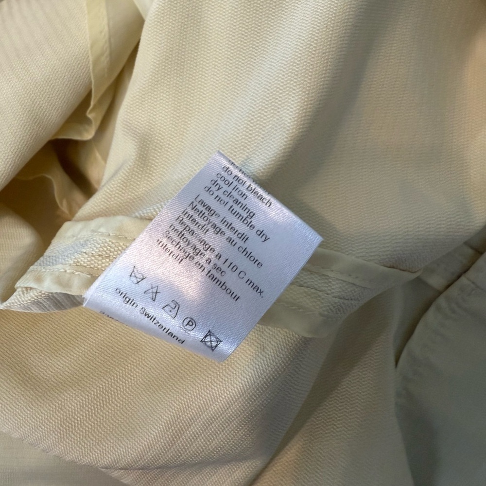 Akris Punto Yellow cropped jacket lightweight size 8 - Picture 9 of 12
